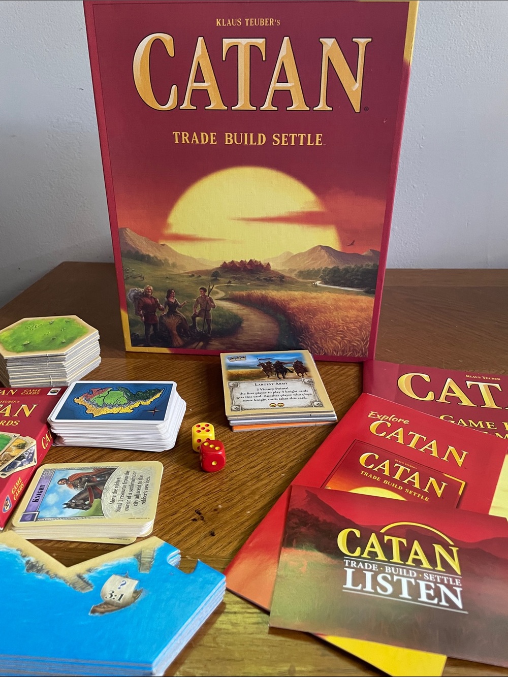Catan Board Game - Trade Build Sell Red Edition